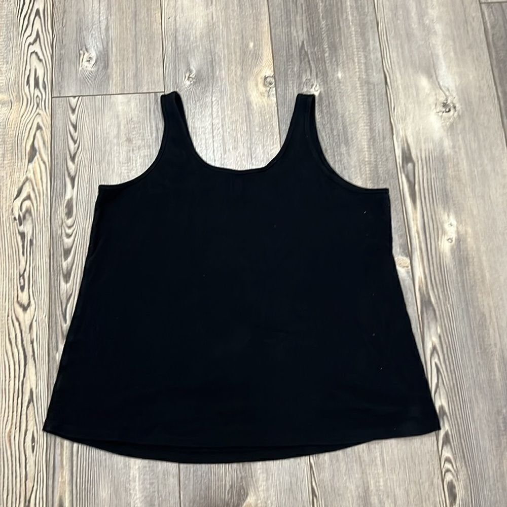 Lane Bryant Black Ribbed Tank - Picture 2 of 6